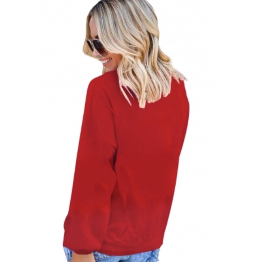 ๐
๐ผHP๐๐จONLY 1 XXL LEFT๐จSanta Red Sweatshirt - Picture 2 of 5